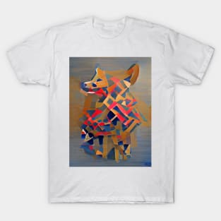 Dog Geometric Modern Abstract Gift T-Shirt